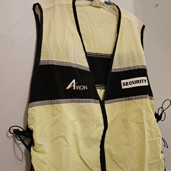 Vintage 1980's Pace Setter Retro Style Reflective Security Vest | Size Large - Picture 4 of 6